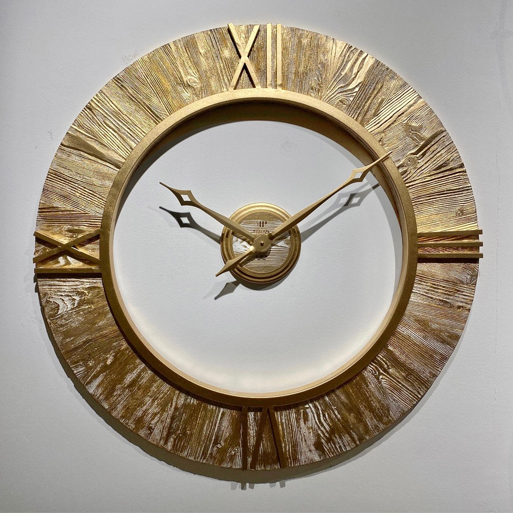 Sun Wanduhr aus Holz & Metall | Designuhr von RH Clocks