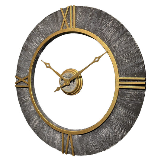 Sun Wanduhr aus Holz & Metall | Designuhr von RH Clocks