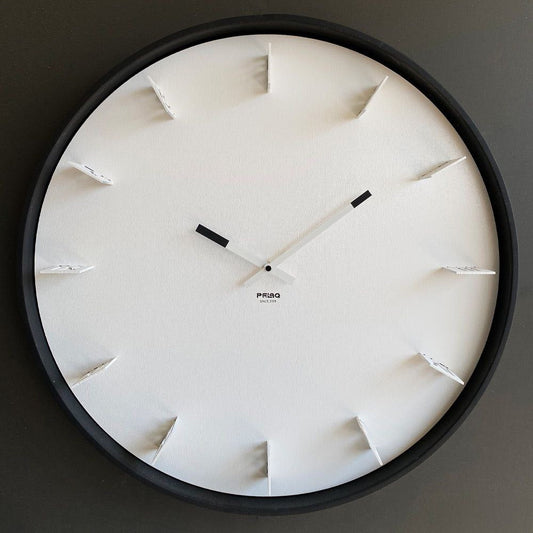 Wanduhr 60 cm – Metall – RH Clocks Pelaque - Weiß