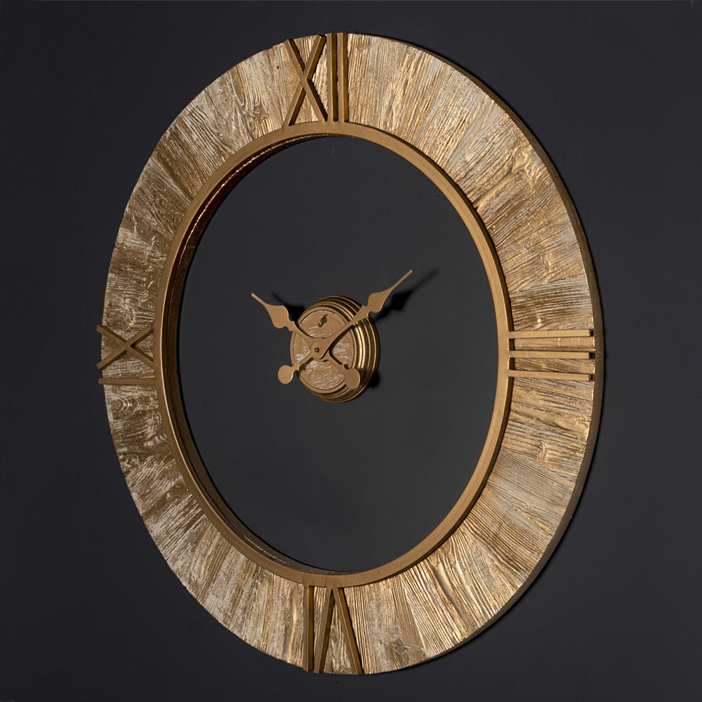 Sun Wanduhr aus Holz & Metall | Designuhr von RH Clocks