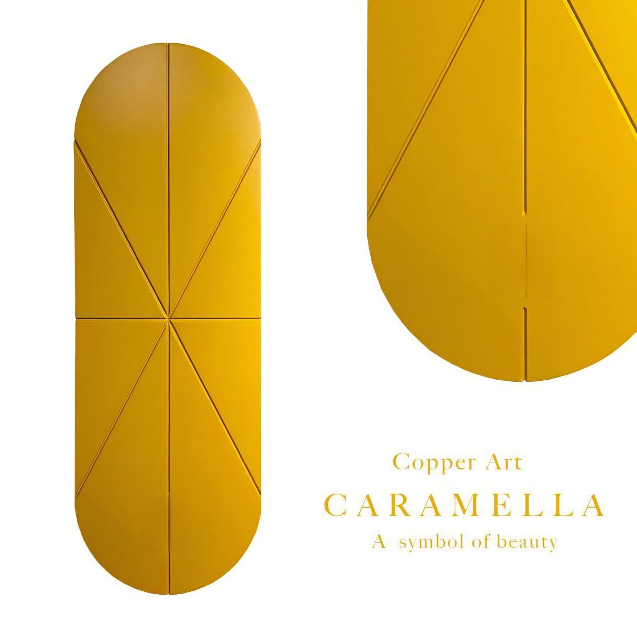 Hintergrund Caramella – Wanduhr 100 cm – RH Clocks Copper Art