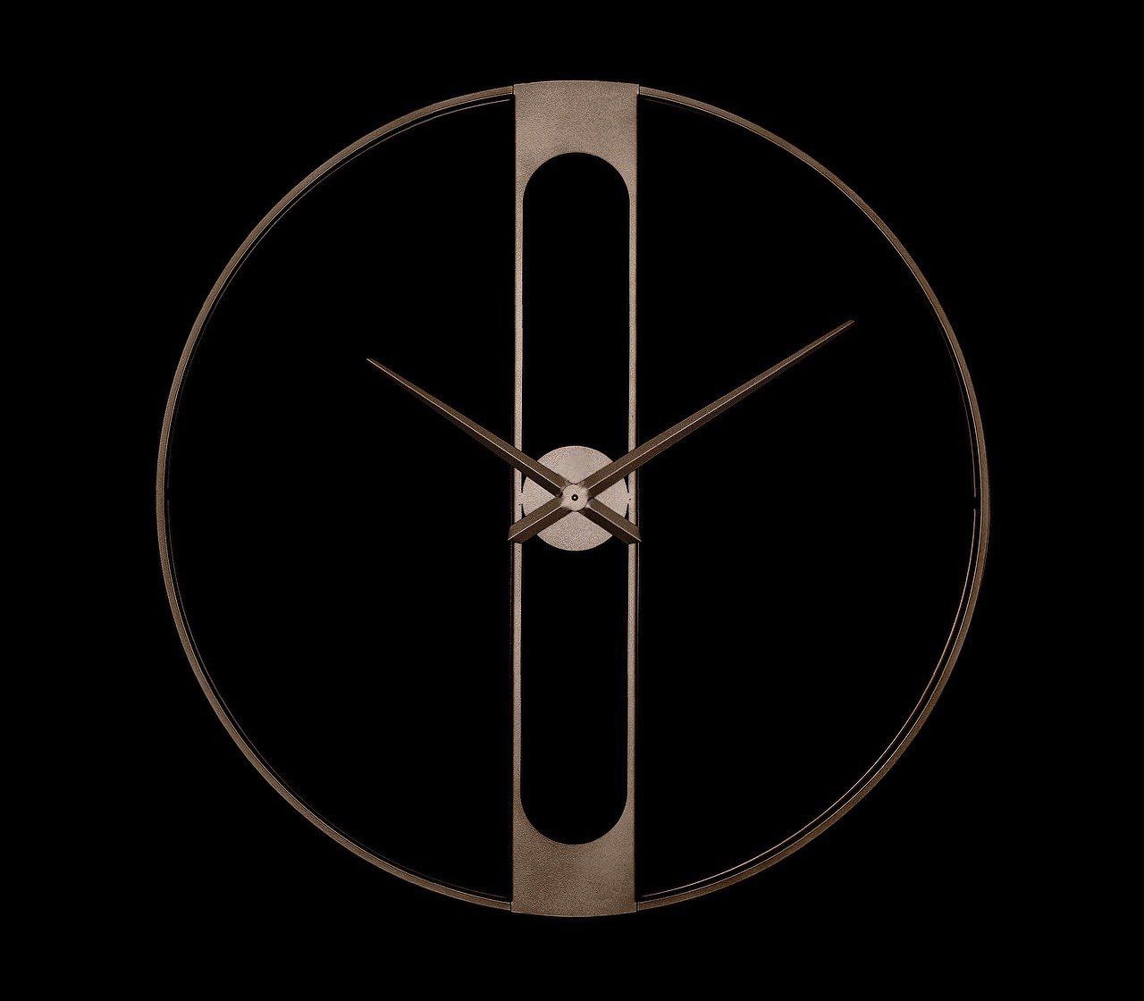 Wanduhr 80 cm – Metall – RH Clocks Venus - Beige