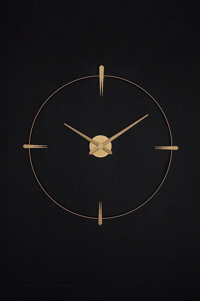 Wanduhr 80 cm – Metall – RH Clocks Zigma - Antique Gold